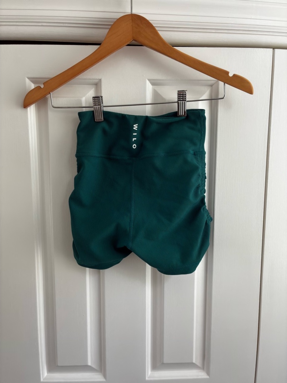 Wilo Teal High-Rise Athletic Shorts